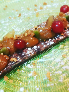 Foto principal de Crujiente de chocolate y crema de galleta caramelizada