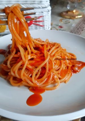 Foto resep Spaghetti Saus Topokki