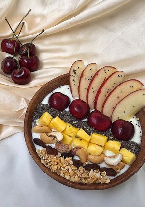 Hình của món Sữa chua hoa quả healthy.