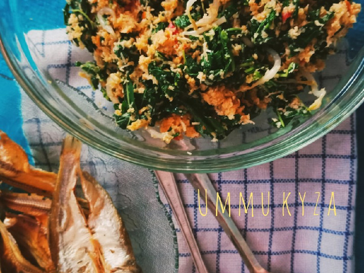 Cara Gampang Menyiapkan Urap Sayur Daun Singkong, Enak Banget