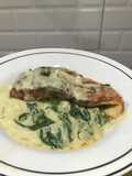 Salmon Creamy Spinach