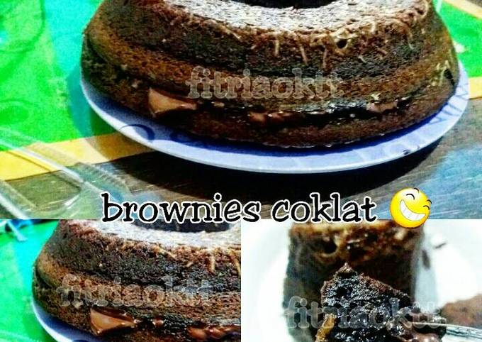 Brownies kukus coklat lumer