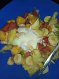 Pudding with delemere vanilla yoghurt