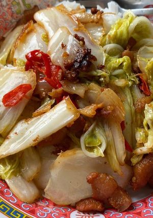 รูปของ ผักกาดขาวผัดน้ำมันหอย🥬🥦🧅🧄🌶