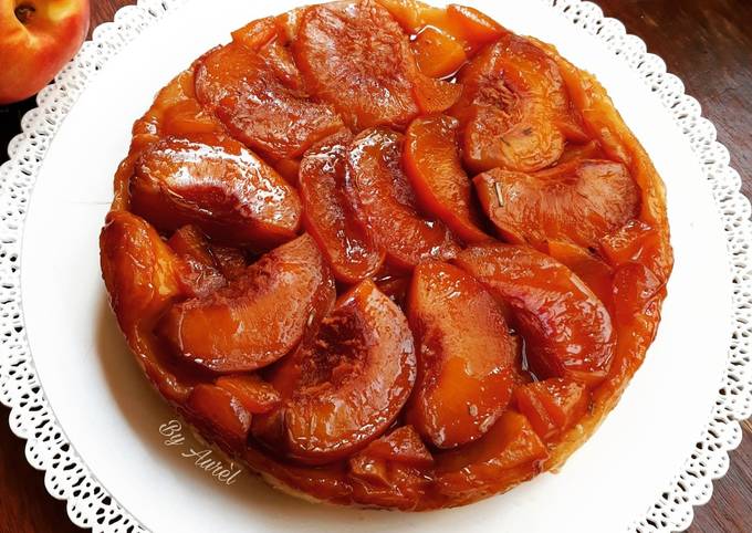 ☆Tatin de Pêches au Romarin☆