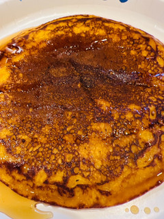 A picture of Nutmeg ~ Pumpkin 🎃 Pancakes 🥞.