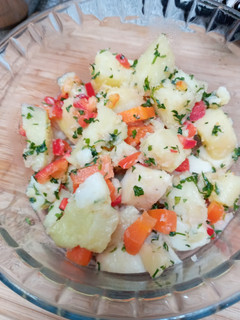 Una foto de Ensalada de papas caliente
