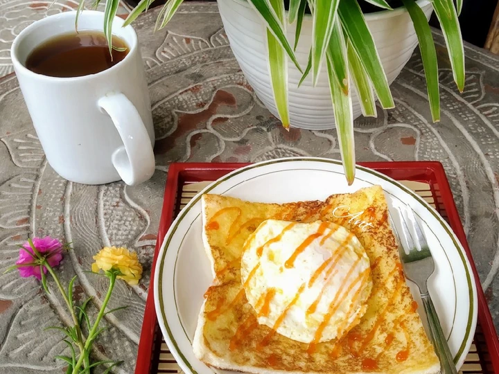 Cara Mudah Menyiapkan Resep Roti panggang dan telur yang Uenak Anti Ribet, Sempurna