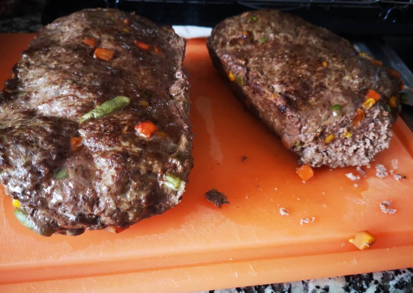 Pastel de carne, con verduras