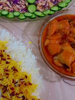 عکسی از دستور خورشت سینه مرغ