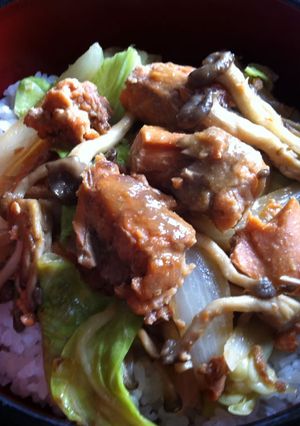 A picture of Canned Salmon Miso Don.