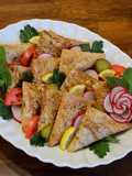 Chicken Shawarma Triangles 🍗
