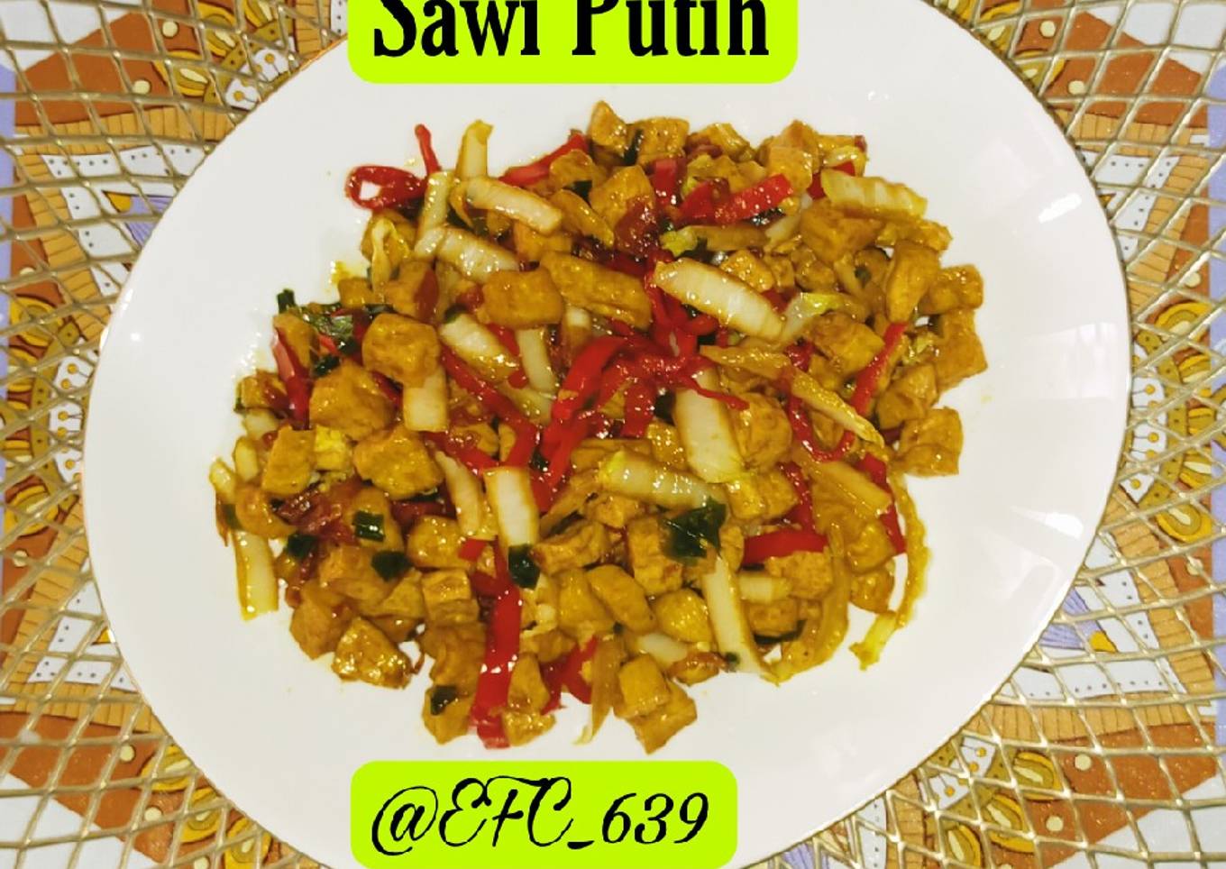 Tumis Tahu & Sawi Putih versi Ambyar Kitchen