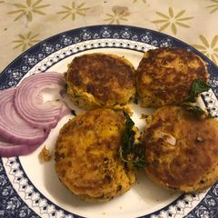 A picture of Shami Kababs.