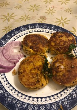 A picture of Shami Kababs.