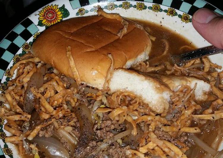 Step-by-Step Guide to Prepare Homemade Fall River Chow Mein Sandwich