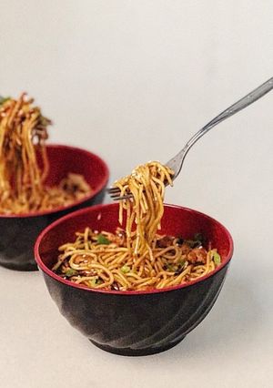 Foto resep Japanese Fried Ramen Noodle (Mie Jepang Enak dan Mudah)