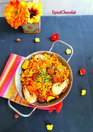 Une photo de Paella express a ma façon