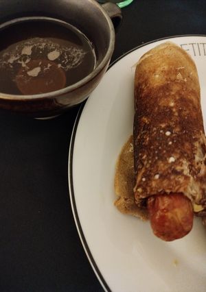 Une photo de La traditionnelle galette saucisse Rennaise