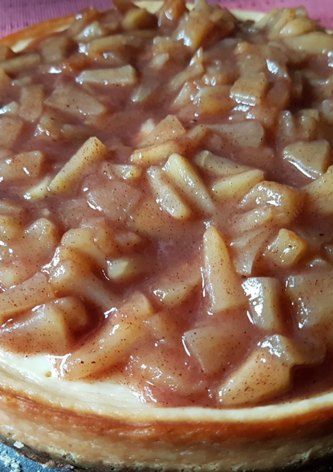Una foto de Cheesecake de Manzana