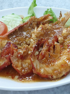 A picture of Garlic Sauce Prawn 蒜辣虾.