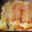 Espárragos gratinados con salsa blanca