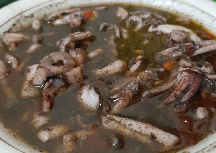 Resep Tumis cumi kuah hitam, Bikin Ngiler