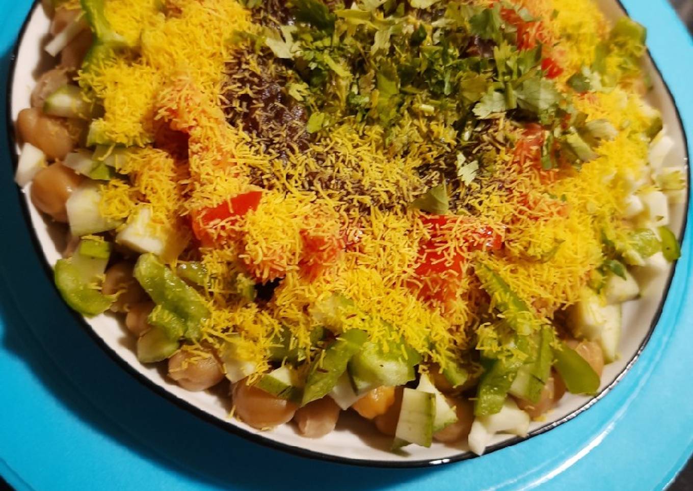 Chick peas chat (jain)