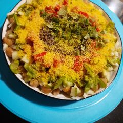 A picture of Chick peas chat (jain).