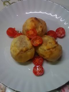 Fasírttal töltött burgonya recept fotója