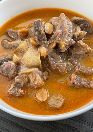 A picture of Beef Massaman Curry.