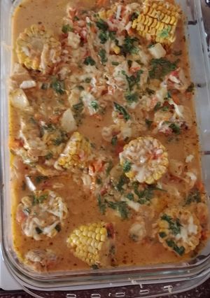 Una foto de Pescado al horno(Tipo chupín)