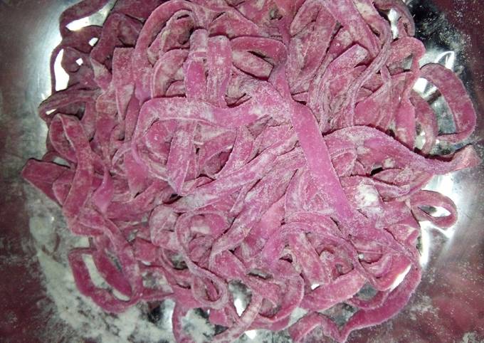 Resep praktis memasak Mie buah naga kenyal dijamin istimewa