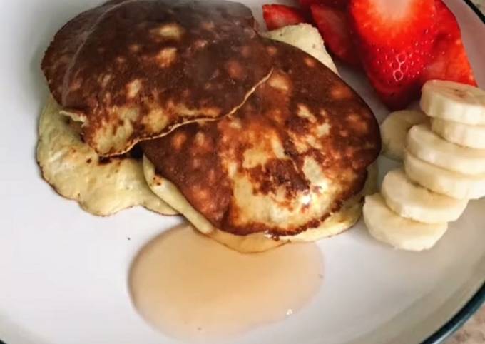 Steps to Prepare Speedy Banana pancakes