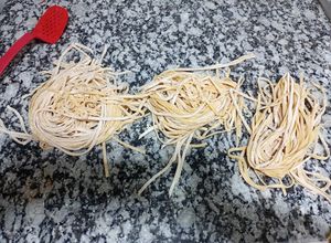 Una foto de Fideos caseros