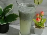 Gambar es timun selasih lemon