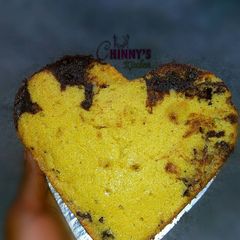 Chocolate vanilla love cake A picture of Chocolate vanilla love cake.