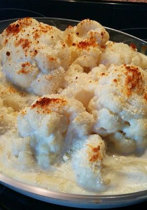 Una foto de Coliflor gratinada