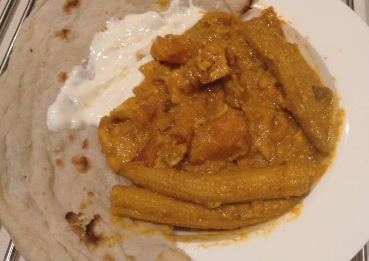 Slow cooked Fish and Sweet Potato Curry