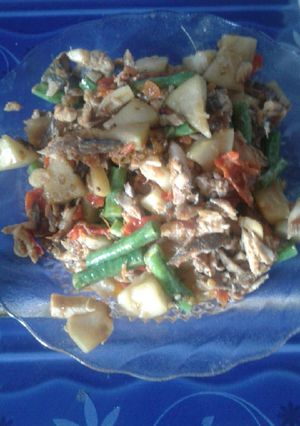 Foto resep Oseng ikan kembung sayur