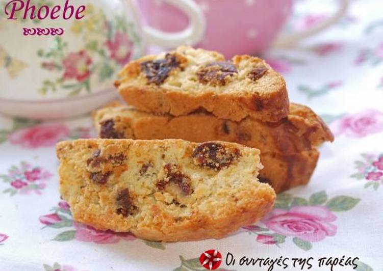 Easiest Way to Make Speedy Biscotti with figs and anise