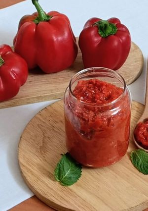 عکسی از دستور رب فلفل دلمه ای قرمز