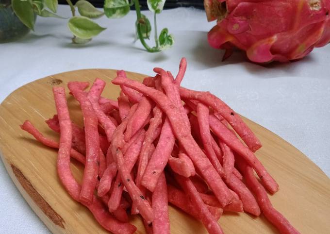 Cara membuat Stik Buah Naga Cara membuat Stik Buah Naga