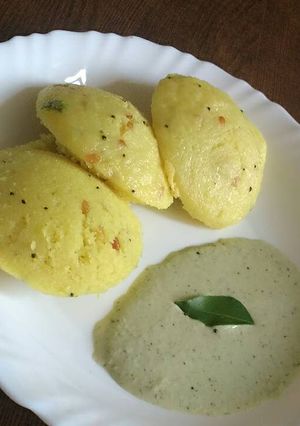 A picture of Rava Kanchipuram Idli.