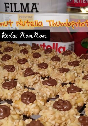 Foto resep Peanut nutella thumbprint