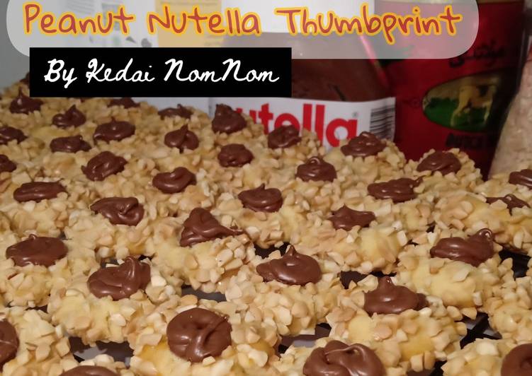 Resep Peanut nutella thumbprint, Paling Enak