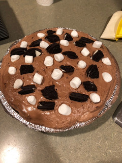 A picture of Chocolate mousse pie.
