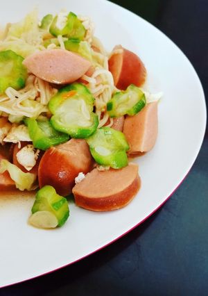 Foto resep Tumis oyong enoki sosis
