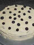 Blueberry Pound Cake with Cream Cheese Frosting