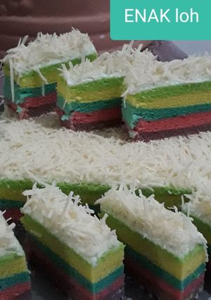 Foto resep Bolu kukus pelangi